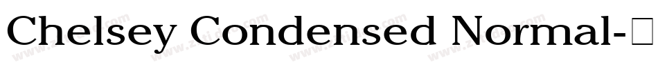 Chelsey Condensed Normal字体转换
